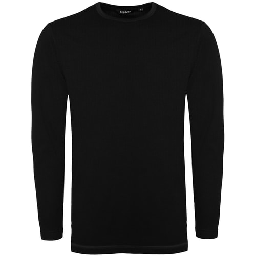 Bigdude Long Sleeve Thermal T-Shirt Black Tall